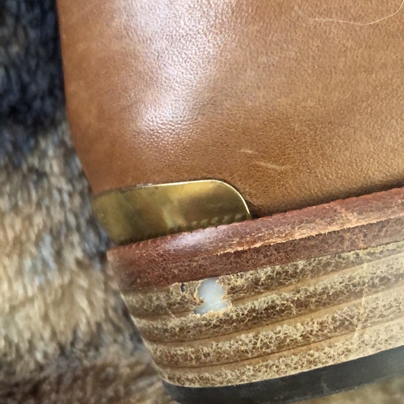 SALE PRICE DROP Authentic COACH tan leather and gold hardware riding boots - Picture 9 of 9